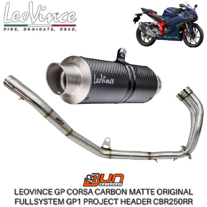 Leovince gp corsa carbon matte fullsystem Honda CBR250RR CBR 250RR - GP1 PROJECT