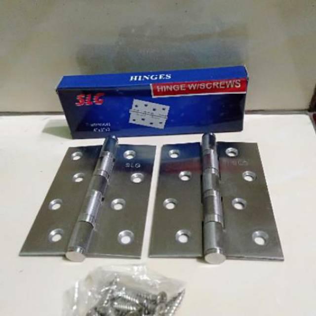 "New" Engsel pintu tebal 4" engsel pintu kayu tebal sepasang engsel pintu kayu