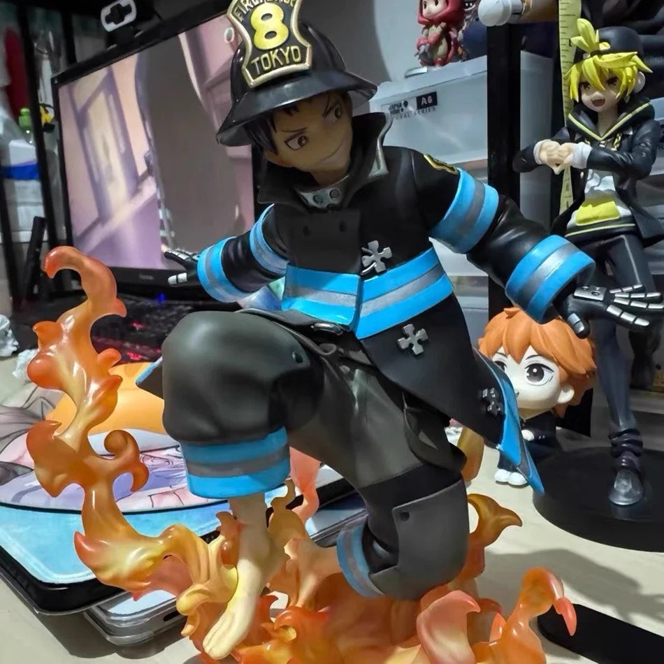 Fire Force Enen No Shouboutai Shinra Anime Character Collectible Model Statue Figure Toy Decoration
