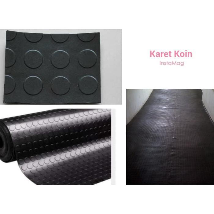 Karpet Karet Motif Koin meteran Dan Roll