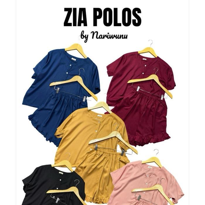 Best Seller Nariwunu - Zia Piyama Polos Kancing Rayon Twill Lembut Grade A Super Babydoll Setelan