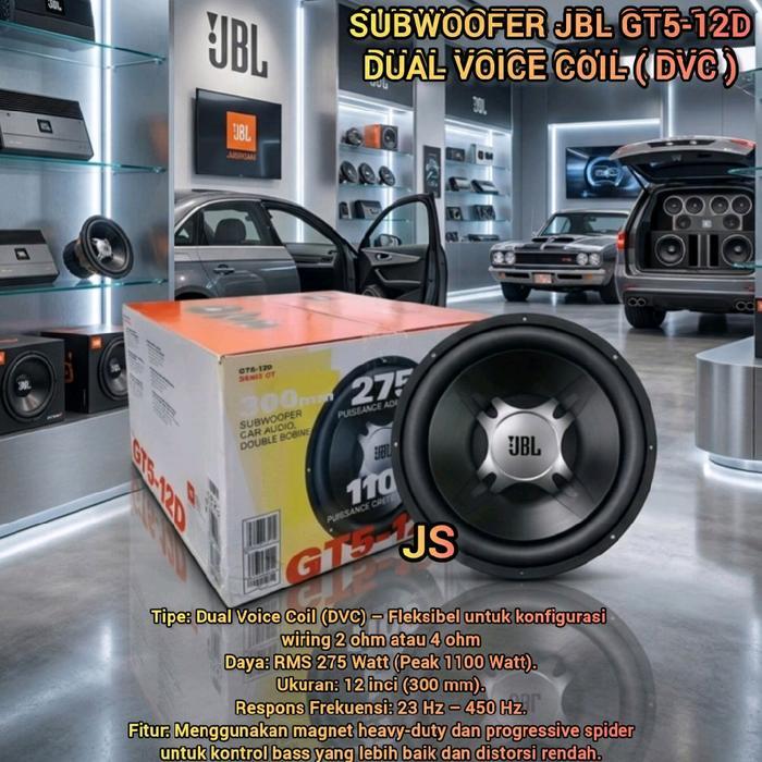 SUBWOOFER JBL GT5 - 12D WITH 1100W DOUBLE COIL