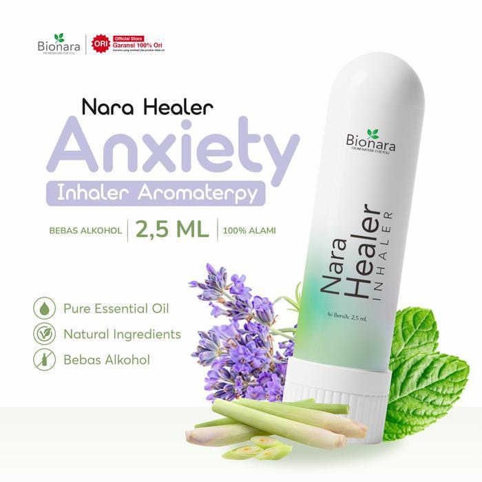 NARA HEALER Inhailer Aromaterapi Atasi Anxiety inhaler minyak essential Inhaler Anxiety Herbal Anak