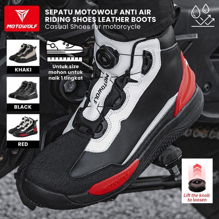 MOTOWOLF SEPATU MOTOR TOURING WATERPROOF BOOTS SUNMORI HIGH QUALITY ORIGINAL