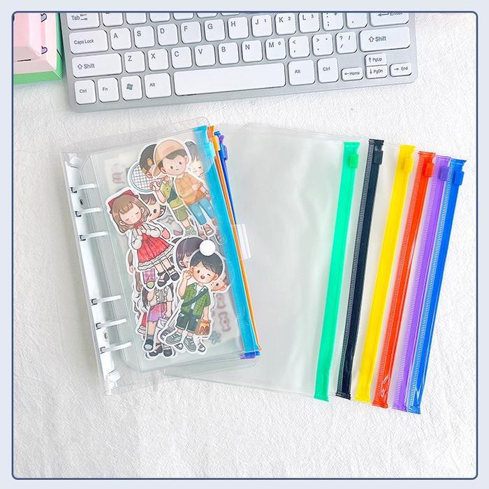 binder keuangan nabungseru ziplock binder/Kantong Serbaguna Pouch Zipper Ziplock Warna Binder 6