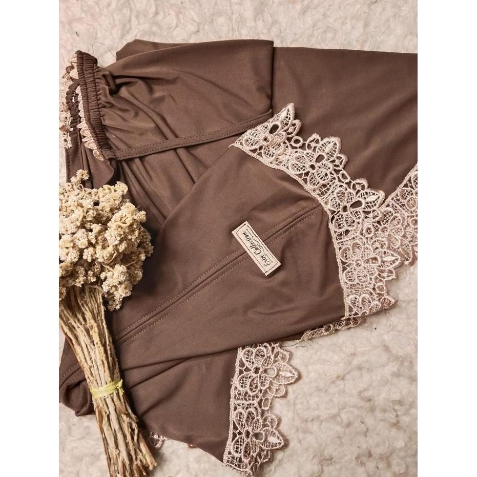 Sedia HIJAB INSTAN JERSEY / JILBAB INSTAN RENDA / HIJAB PLAT ESK_R2 Muslim Kerudung Bergo Lembut