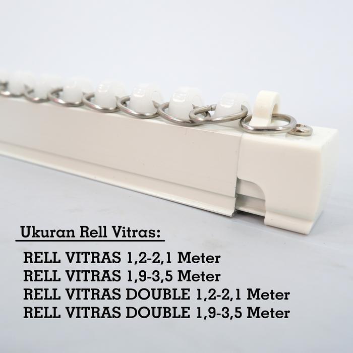 Rel Vitrase Gorden / Tiang Vitrase Gorden / Rel Alumunium