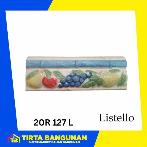 Khusus Grab List Keramik/ Listello Keramik Import 8 X 20 Cm List Border Dinding Keramik Timbul