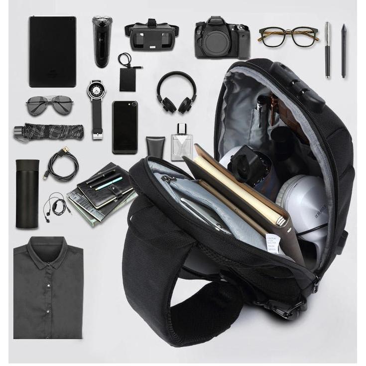 New OZUKO Sling Bag 9223 - Tas Selempang Pria tas selempang cowok sling bag sling bag besar