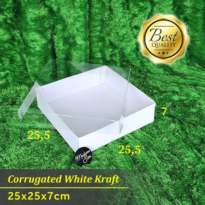 Thebest- BOX MIKA - DUS SUVENIR - KOTAK PUDDING - KARDUS 25x25x7 - WK