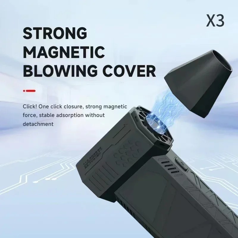 Mijia New X3 Violent Blower Mini Turbo Jet Fan Handheld Brushless Motor 130000 RPM Wind Speed