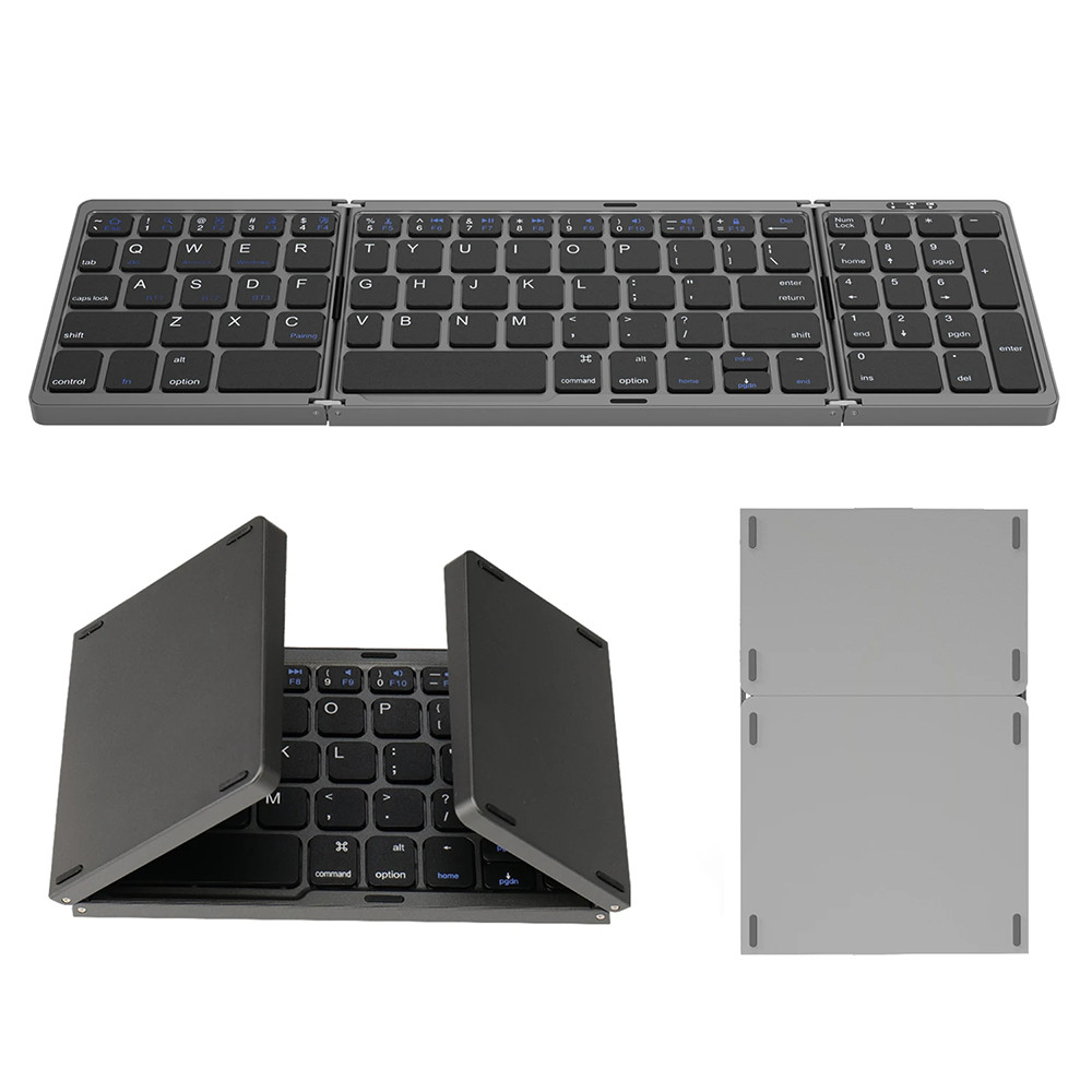 Wireless Folding Keyboard Bluetooth Keyboard with Numeric Keypad For Windows Android IOS Phone