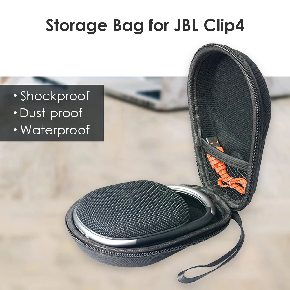 Hard Travel Carrying Case for JBL Clip 4 Portable Bluetooth Speaker Storage Bag EVA Waterproof