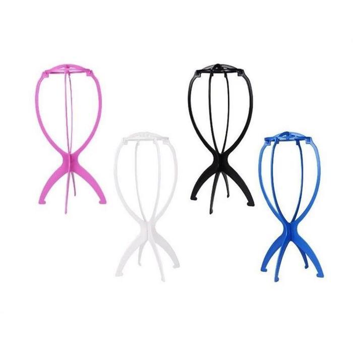 Wig Stand - tempat display wig VC Putih Hitam Pink Biru