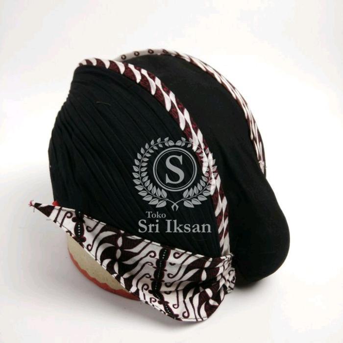 Blangkon Jogja Lipat Jebeh Motif Samurai Putih Blangkon Jogja Lipat Blangkon Harga Grosir Dewasa