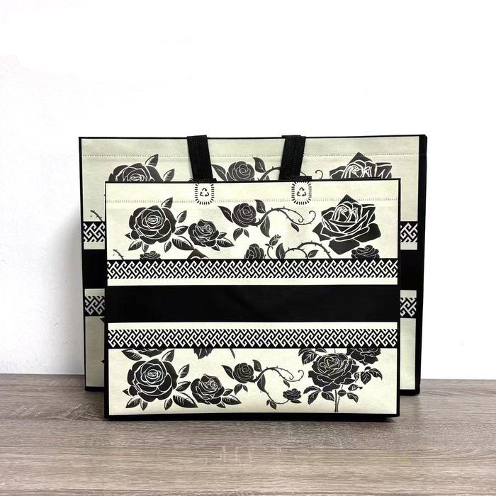 Tas Belanja / Tote Bag Spunbond/ Goodie Bag Spunbond /Tas Spunbond /Kain Motif Premium Kantong Jumbo