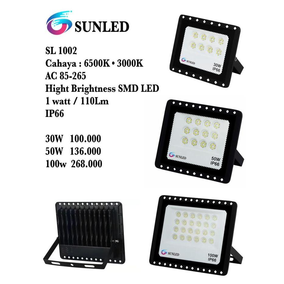 SUNLED LAMPU SOROT 30W IP66