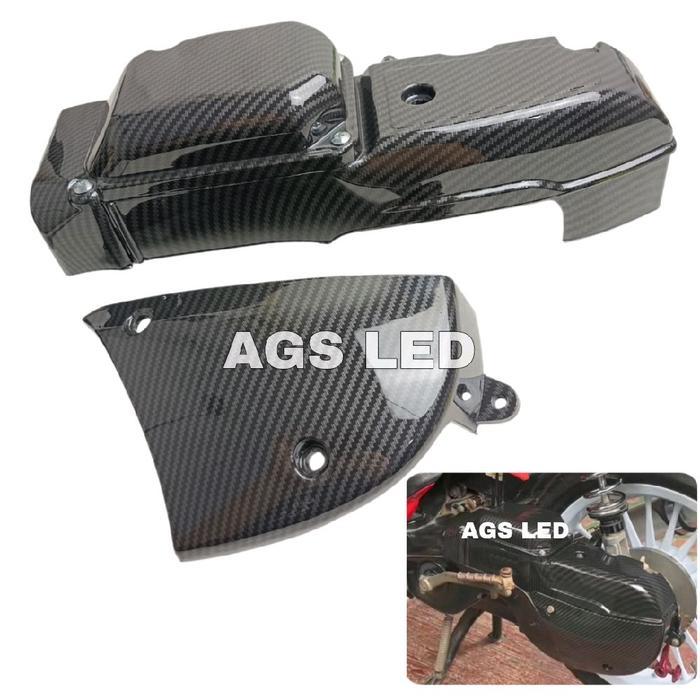 COBER TUTUP CVT MIO SPORTY MIO SMILE MIO LAMA 2008-2012 KARBON CARBON ZOROT TUTUP CVT MIO SPORTY