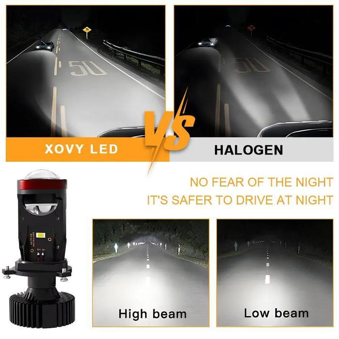 Y7D LAMPU LED MOBIL MOTOR H4 MINI PROJEKTOR PROJIE Y7D ORIGINAL SUPER TERANG