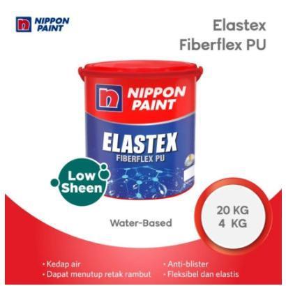 Cat Waterproof Nippon Paint Elastex Fiberflex PU 20Kg free Kuas 5 in