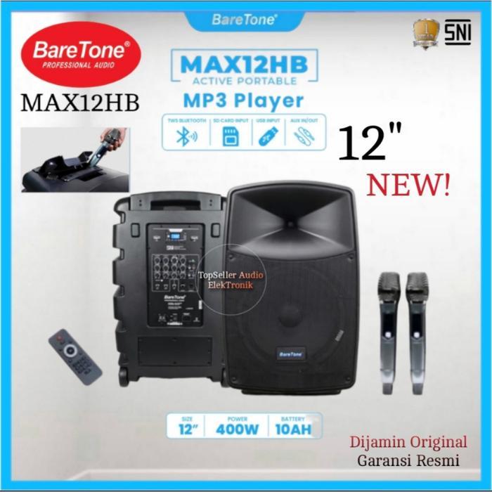 Portable Wireless Baretone Max 12Hb/ Baretone Max12 Hb Original Terjamin