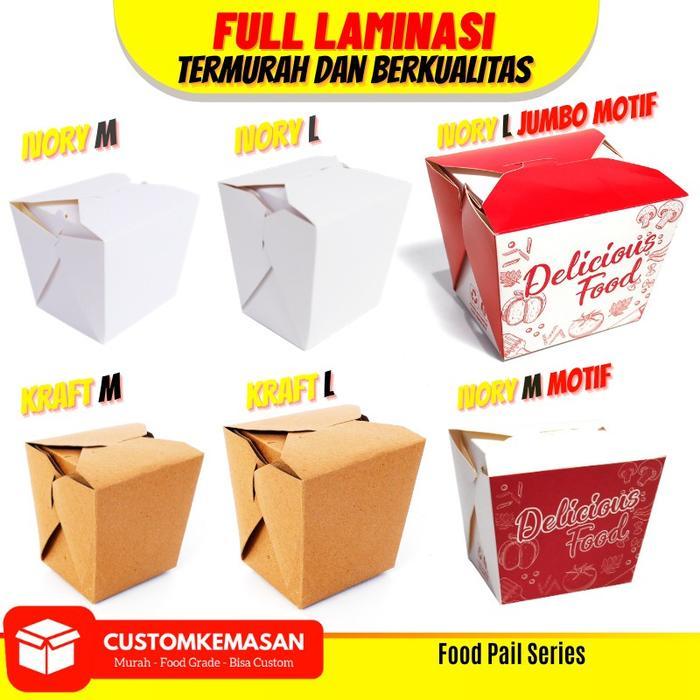Kemasan Rice Box / Food Pail / Lunch Box Paper / Rice Box Paper / FoodPail