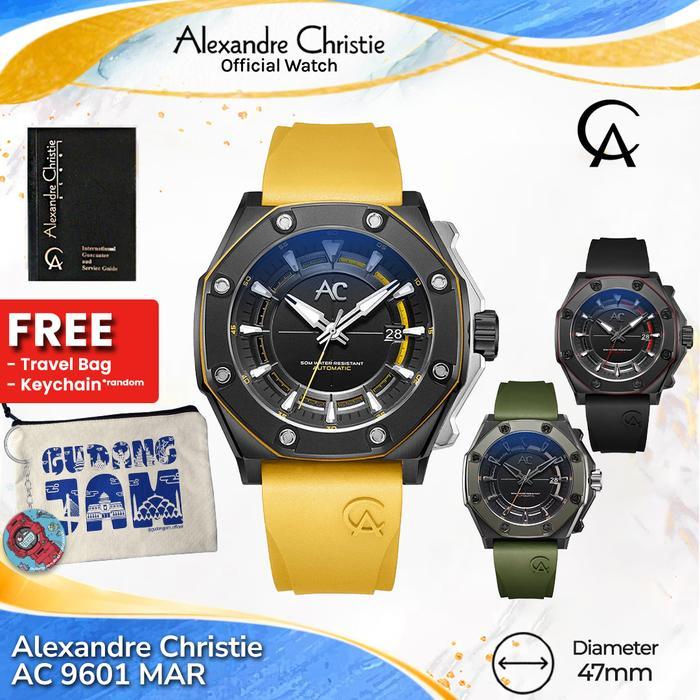 DISKON Pria AC 9601 MAR AC 9601 AC9601MAR Black Red list Watches READY STOCK