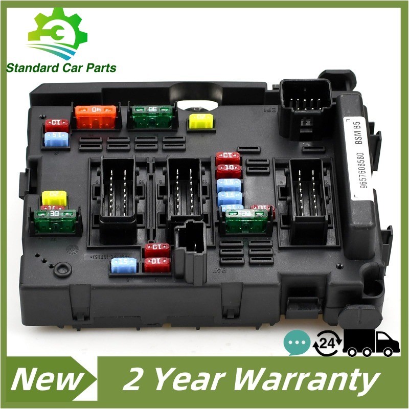 New 9657608580 BSM B5 Fuse Box Unit Assembly Under Bonnet For Peugeot 206 207 307 406 Citroen C2 C5 