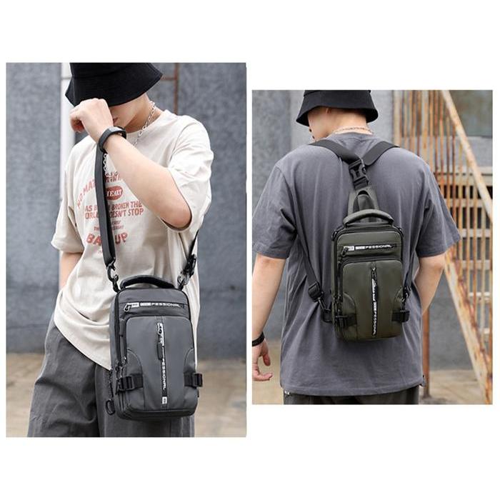 Tas Selempang Pria Tas Selempang Pria Keren Multifungsi Sling Bag Pria Waistbag Pria Sport