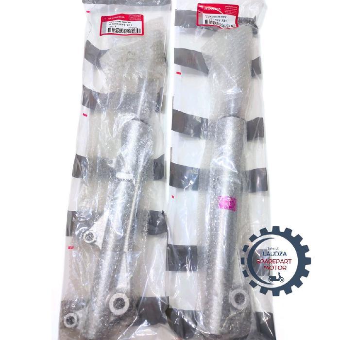 TERLARIS As Shock + Tabung Shock Depan Honda Beat Karbu Scoopy Karbu Vario 110 CW karbu warna Silver