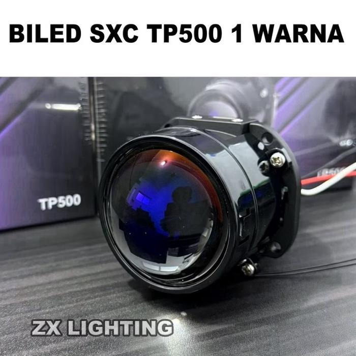 ORIGINAL LAMPU UTAMA PROJECTOR BILED SXC TP500 1 WARNA 2,5 INCHI 60 WATT BLUELENS BILED SXC PREMIUM