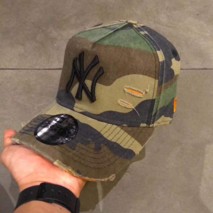 New Era Caps Neyyan Damage Army Original New #Gratisongkir