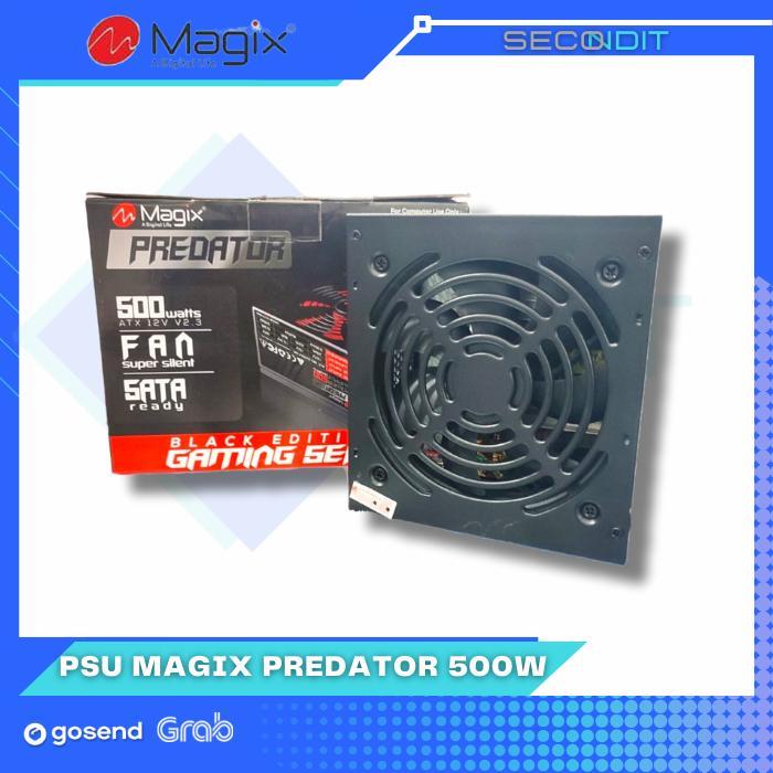 POWER SUPPLY 500 WATT FAN 12 CM HITAM MAGIX PREDATOR PSU 500WATT