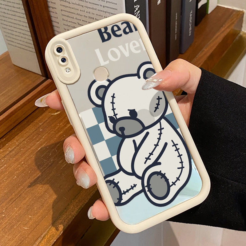 Casing Hp Untuk VIVO V9 V9 Pro V9 Youth Y85 Y85A Z1i Z3X Case Casing Beruang yang rusak Pola Kasus c