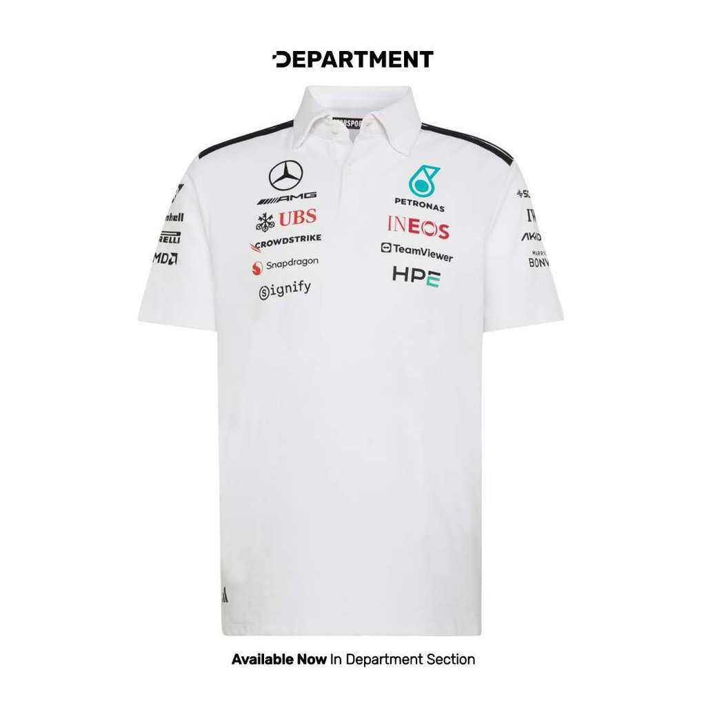 ADIDAS MERCEDES - AMG PETRONAS FORMULA ONE TEAM ENGINEERS Kaos Polo Pria KE5524 ORI