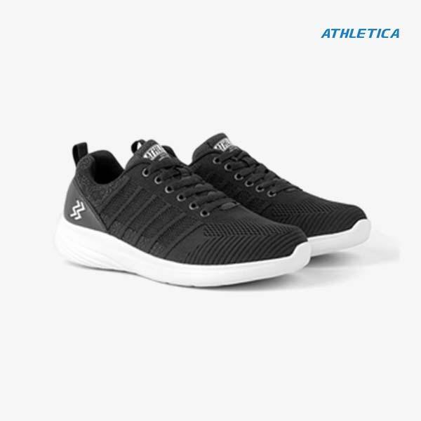 Athletica by Geoff Max - AT 693 Black White Sepatu Running
