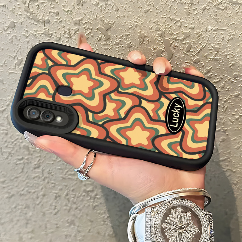 Casing Hp Samsung Galaxy A30 A20 M10s Case Lucky Star Retro Color Kasing silikon Cesing murah Origin