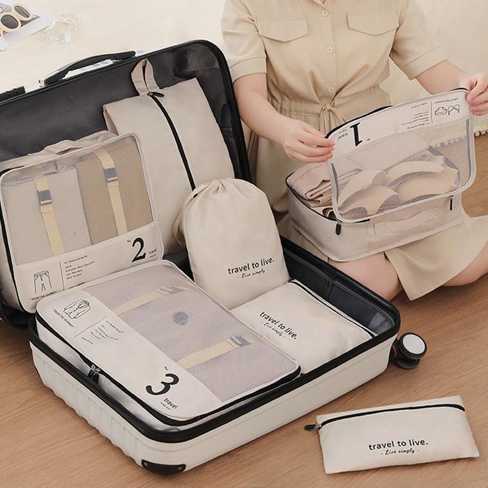 Tas Tempat Penyimpanan Baju Koper/ Travel Bag Set Jaring / Jala Storage Tas Penyimpanan/ Travel