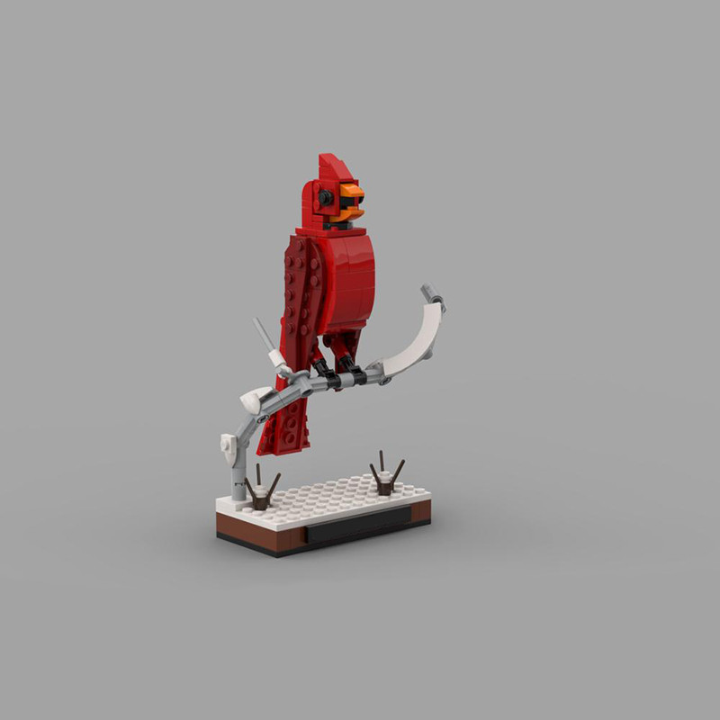 Spot MOC-77108 Animal Bird Pheasant Kingfisher Diving Robin Small Particle Assembling Building Block