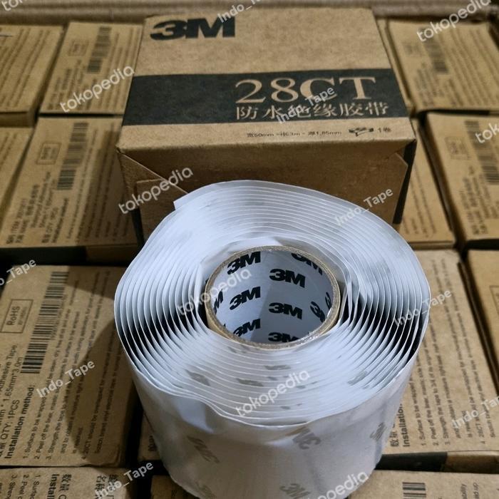 Rubber Waterseal 3M 28Ct / Isolasi Rubber Tape / Scotch Rubber 3M