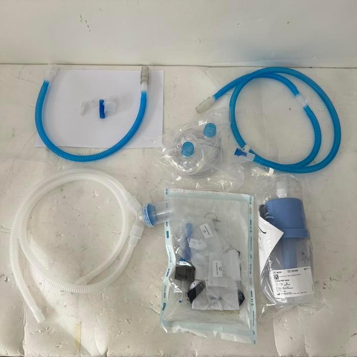 Breathing Circuit Bubble Cpap Disposable Lengkap dengan Nasal Prong Set, Chamber Humidifier dan