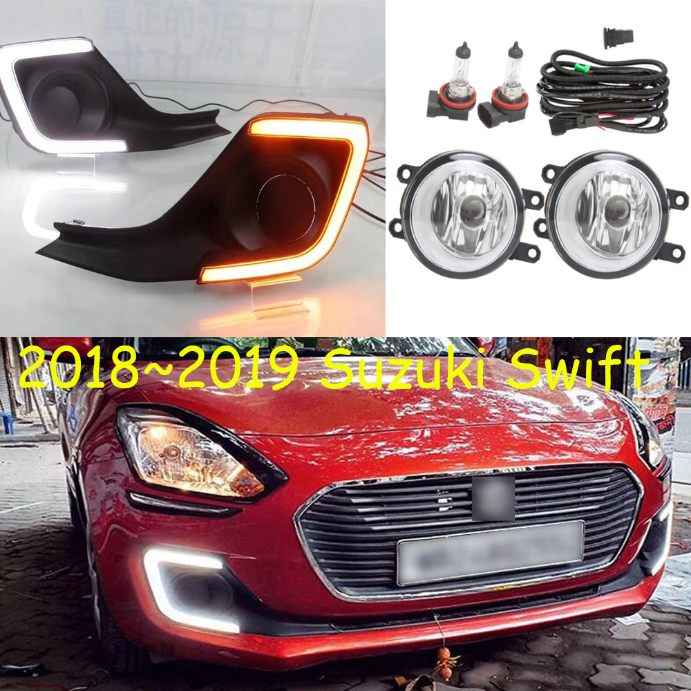2017~2019year for Suzuki Swift daytime light car accessories LED DRL headlight for Swift fog light