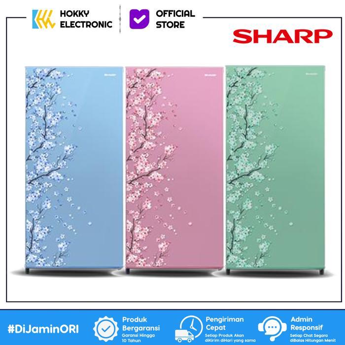 KULKAS SHARP SJ-162D SJ N162 D LEMARI ES 1 PINTU KIREI SAKURA SERIES
