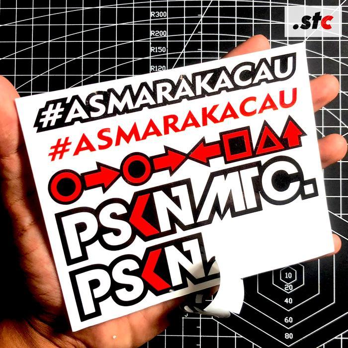 05 Set Sticker PSKN MTC #ASMARAKACAU laminasi anti air Stiker Variasi Motor Aksesoris Racing