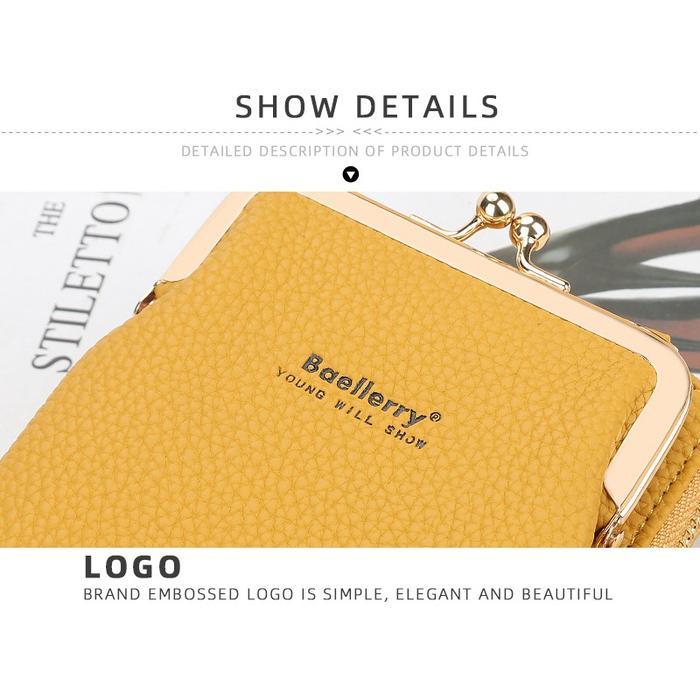 LUXURY DOMPET PANJANG HP BAELLERRY TAS SELEMPANG KULIT HANDPHONE BAELLERY WANITA IMPORT BL085 -