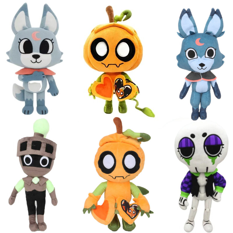 Cute Dandys World Gourdy Plush Toys Game Dandys Pumpkin Eclipse Ribecca Plushie Stuffed Doll Toy