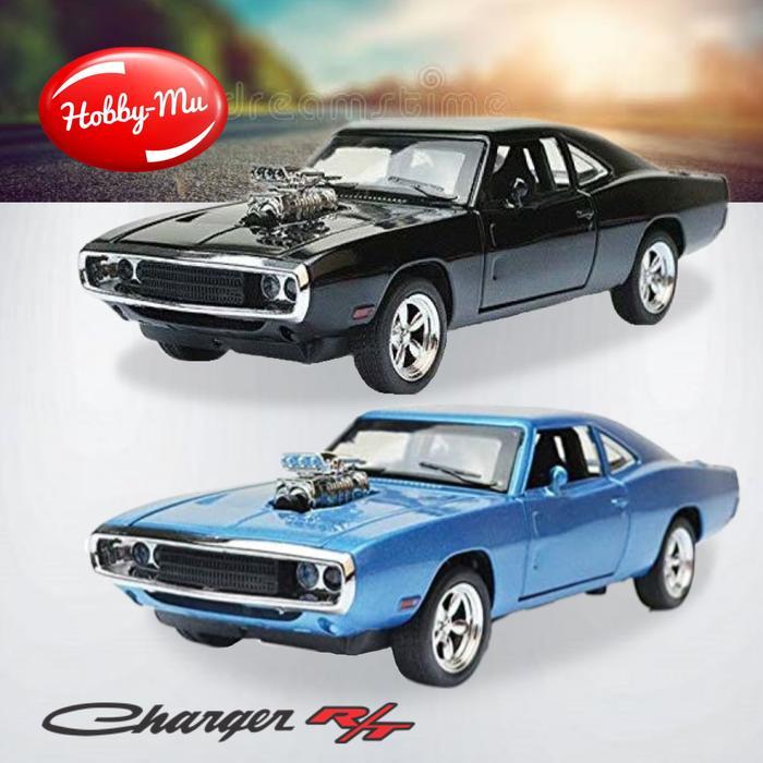 Diecast Miniatur Mobil Dodge Charger Fast Furious Dom 1:32