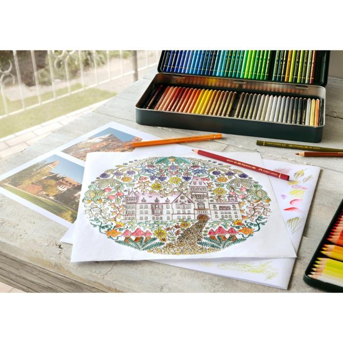 FABER-CASTELL PENSIL WARNA POLYCHROMOS PREMIUM PROFESIONAL SET 120