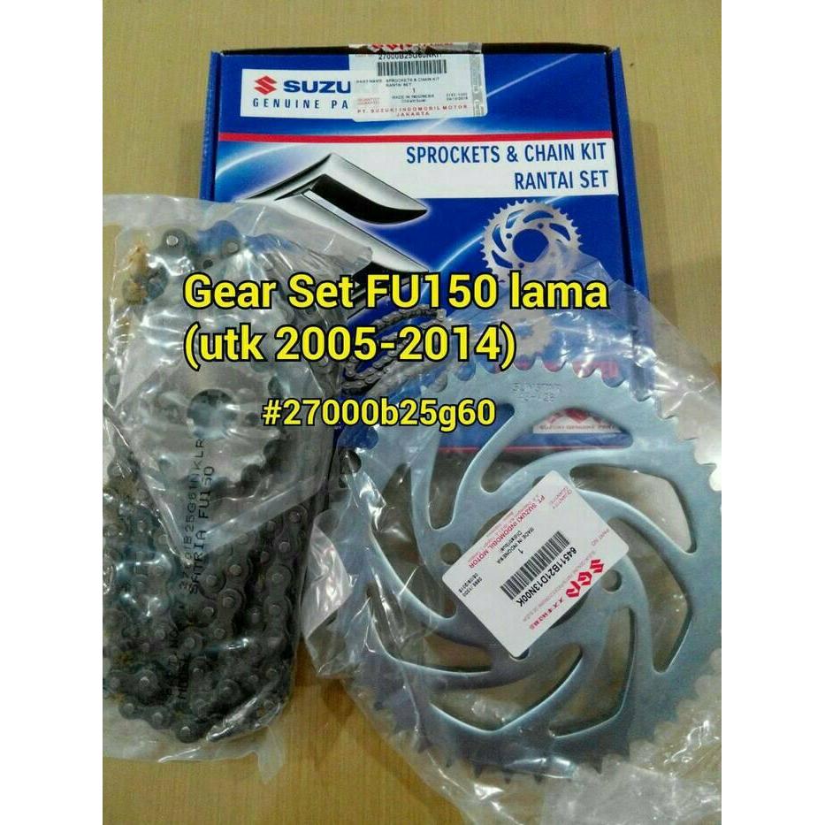 Rantai Ger Satu Set Suzuki Satria Fu150 2005-2013 Original