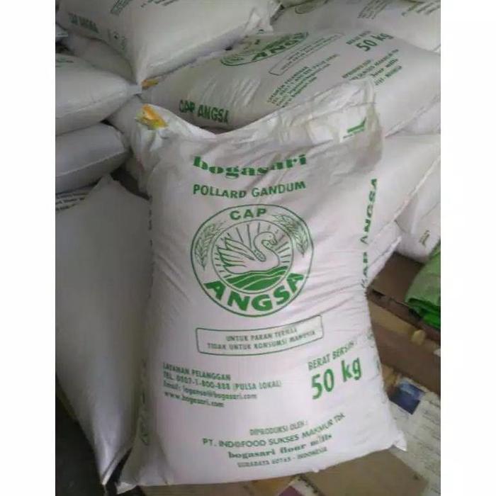 POLLARD ANGSA Dedak gandum pakan ternak 1kg eceran Brand POLAR GANDUM